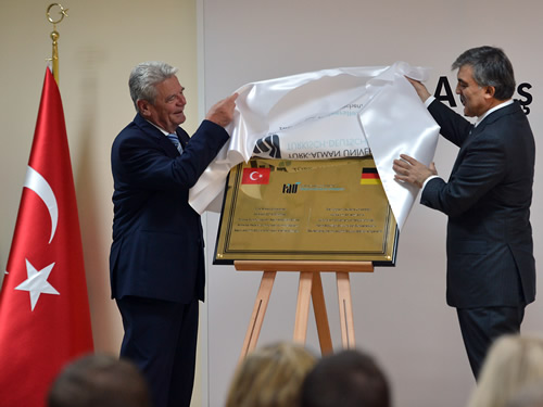 Cumhurbaşkanı Gül, Almanya Cumhurbaşkanı Gauck ile Türk-Alman Üniversitesi’nin Açılış Törenine Katıldı